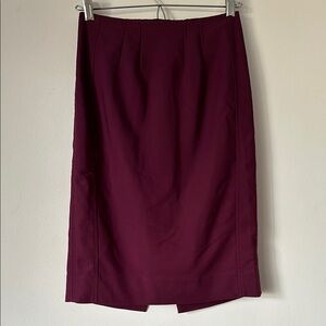 White House Black Market Purple Knee-Length Pencil Skirt
